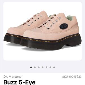 Dr. Martens Blush Pink Platform 5-Eye Lace-Up Sneakers